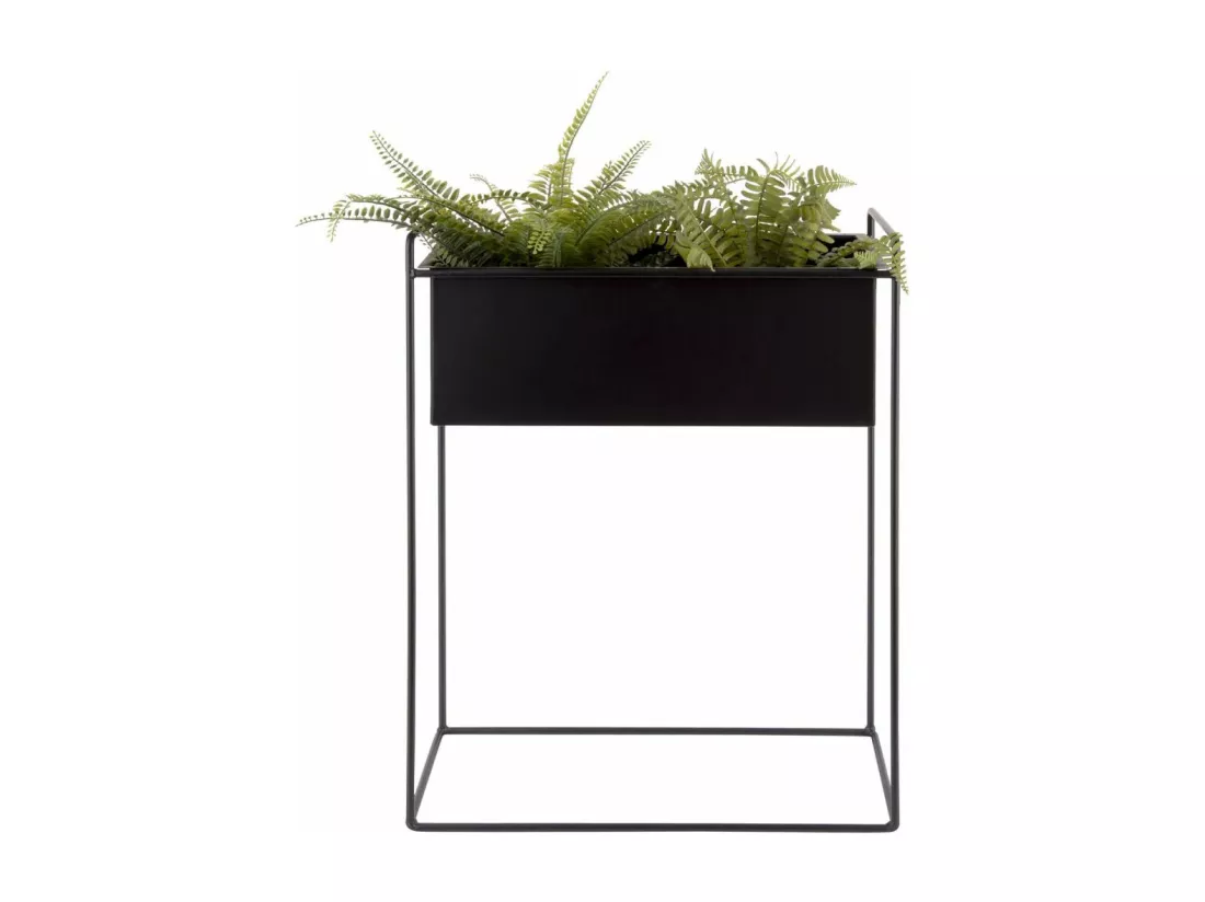 Set de 2 supports à plantes rectangulaires en métal Essence