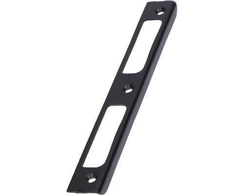 Hoeksluitplaat voor binnendeuren, links/rechts, matzwart, 8x20x170 mm
