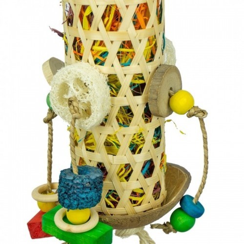 Brinquedo para papagaio Coco Grand Slam, amarelo