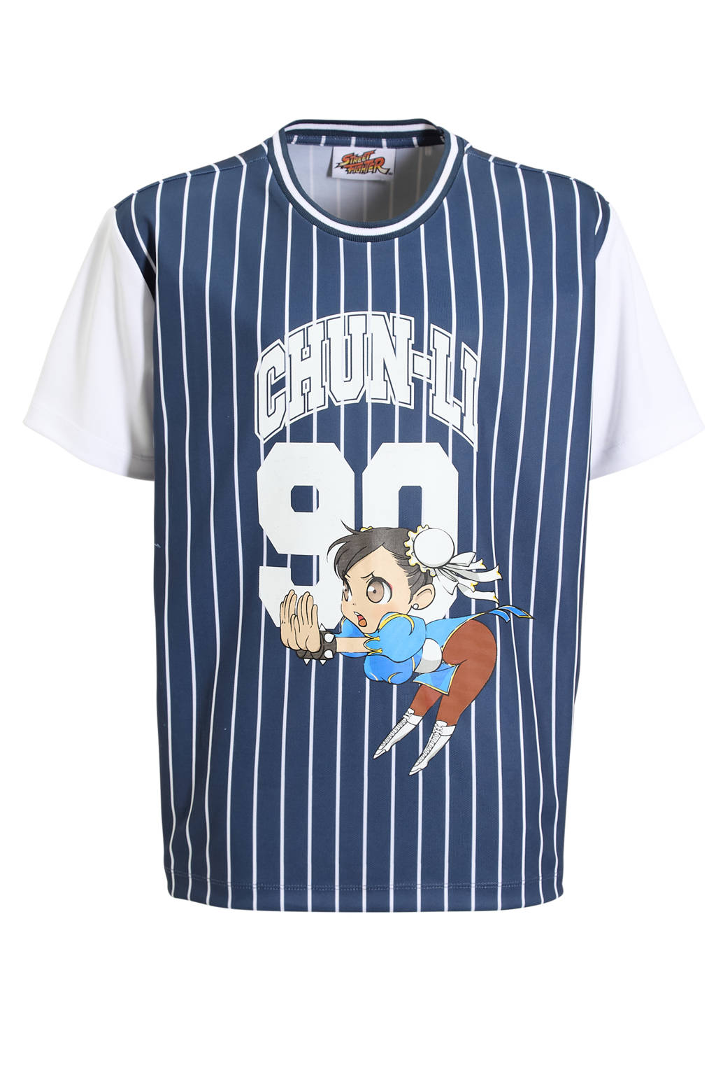 Coolcat t-shirt Chun Lee blauw / wit