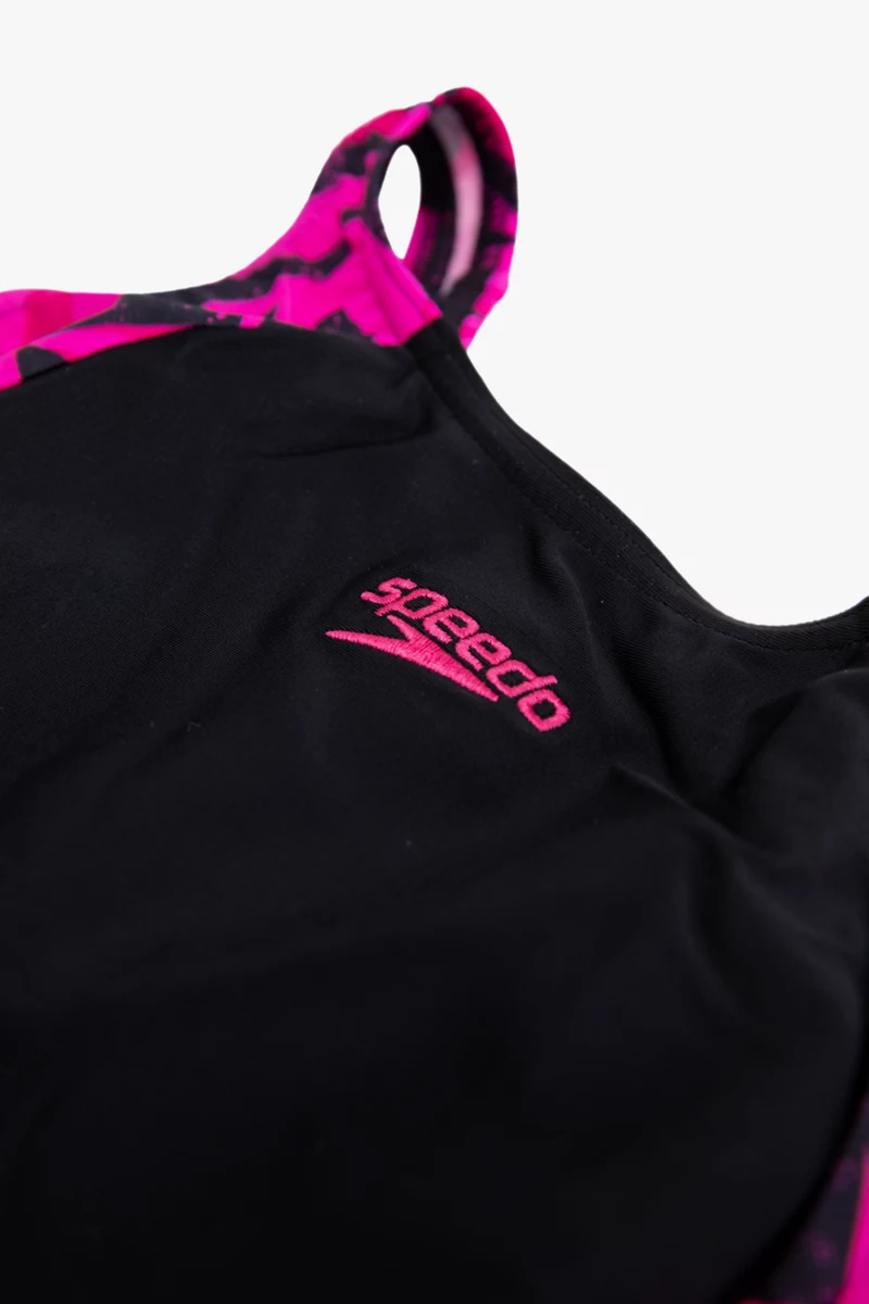 speedo Hyperboom Splice Muscleback Mädchen Badeanzug