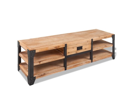 VIDAXL - Meuble tv-banc tv 140x40x45 cm bois d'acacia massif