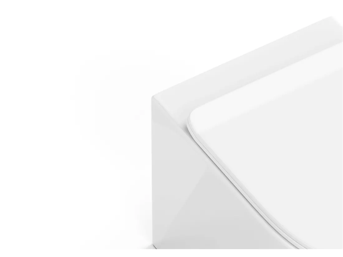 Pack WC suspendu avec bâti-support décoratif - Blanc brillant - JAVOINE