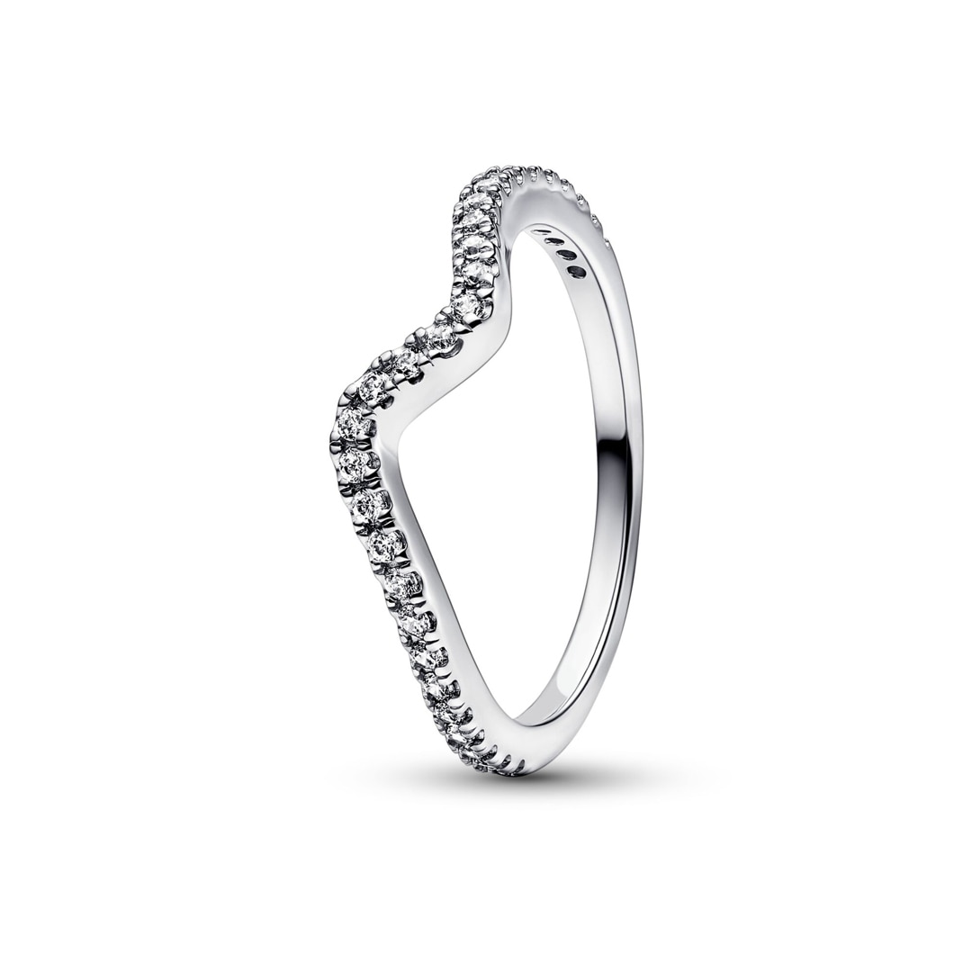 Pandora Timeless Funkelnde Welle Ring