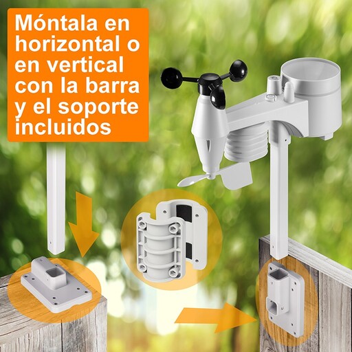 Estação meteorológica profissional Bresser com Wi-Fi, 7 níveis de medição e controle remoto.