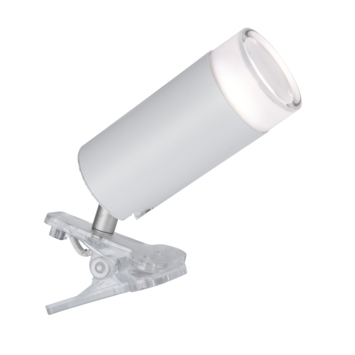 Lutec Connect klemspot Klipa wit LED, wit en gekleurd licht