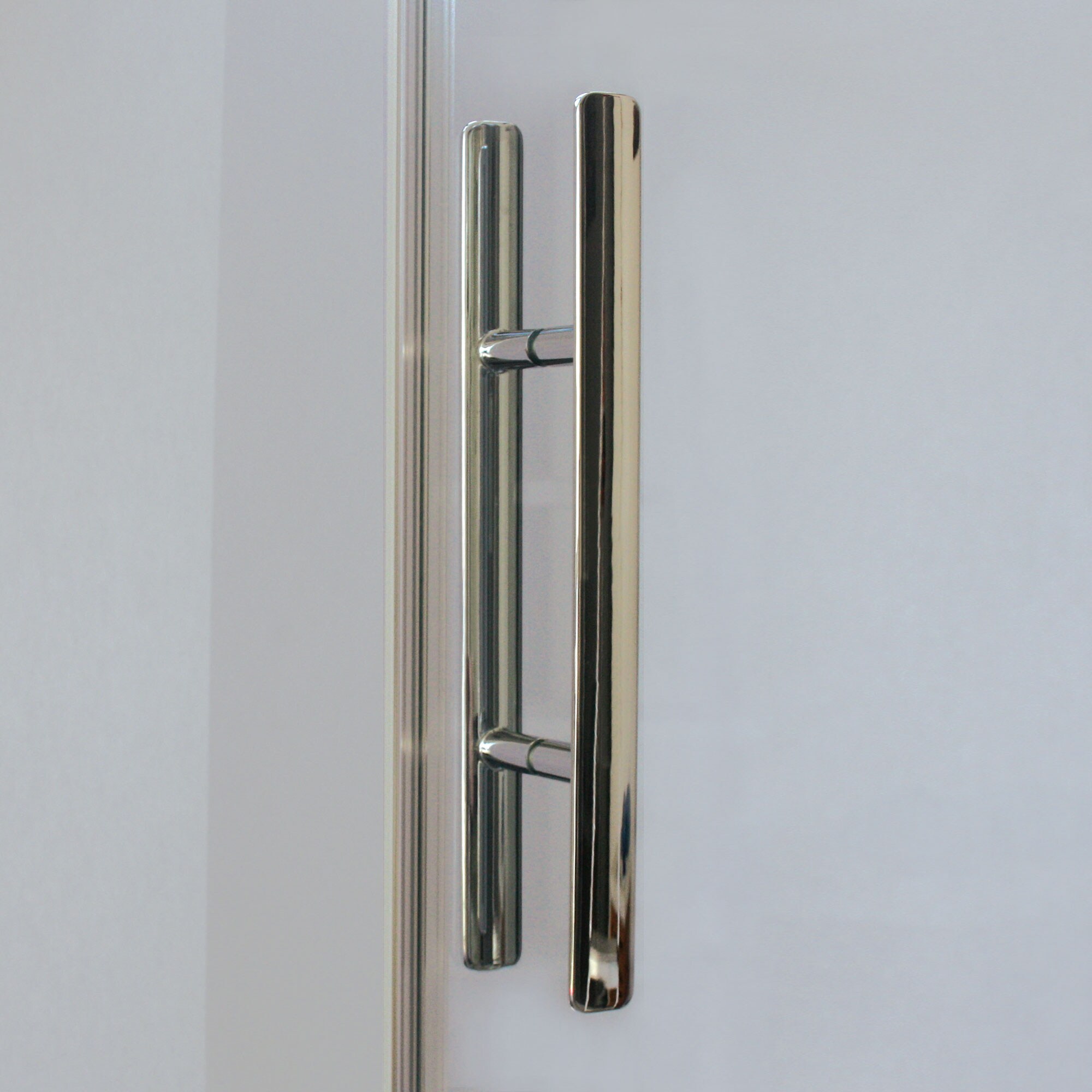 Breuer Avanta Drehtür + Festteil (Anschlag rechts) für Seitenwand alu chromeffekt Klarglas 900 mm