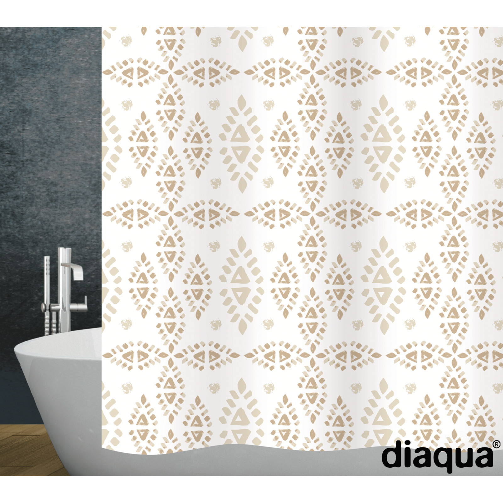 Duschvorhang Textil 180x200cm Pueblo