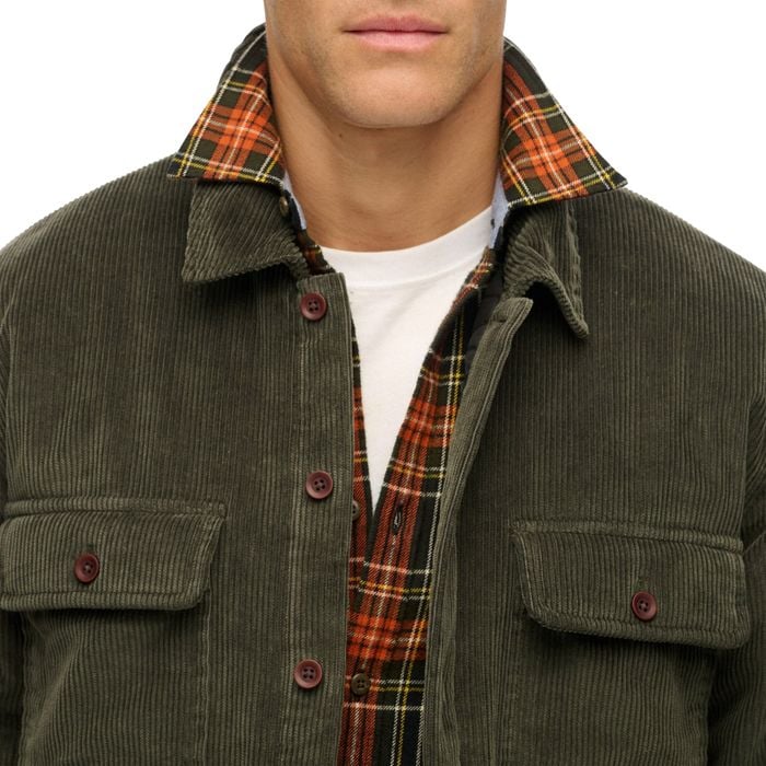 Superdry Surplus Cord Quilt Overshirt Heren