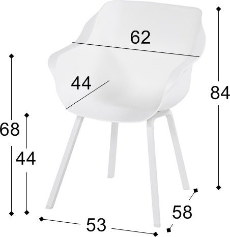 Hartman kuipstoel Sophie Element wit