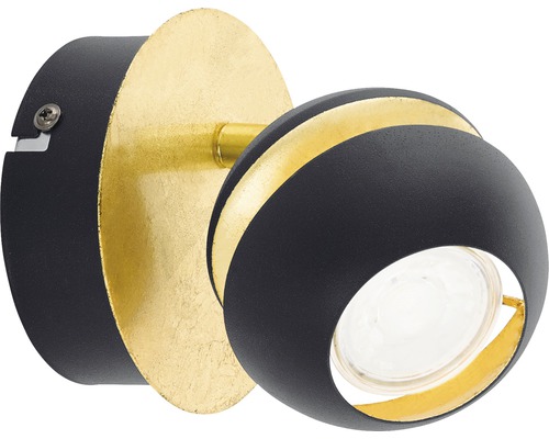 LED wandspot 3,3W 240 lm 3000K Ø 11 cm zwart/goud