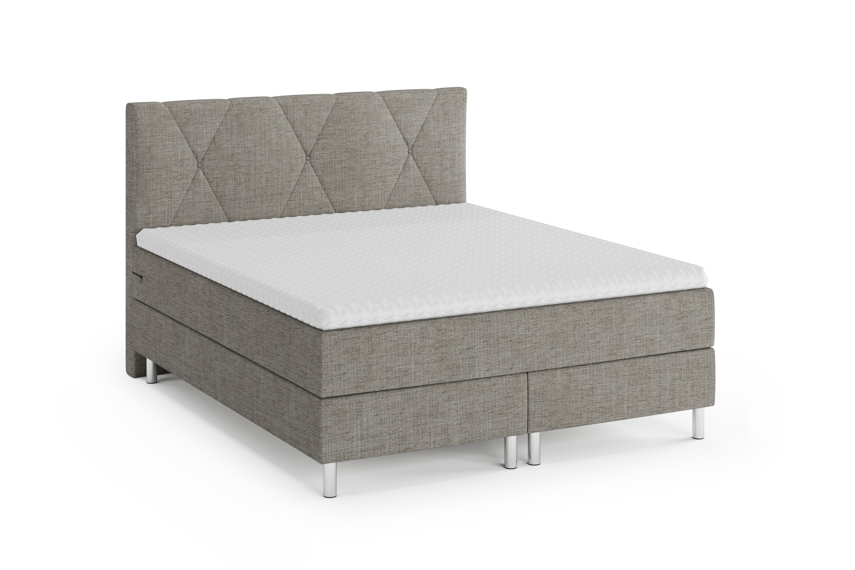 Boxspringbett TWILIGHT 160 x 200 cm grau