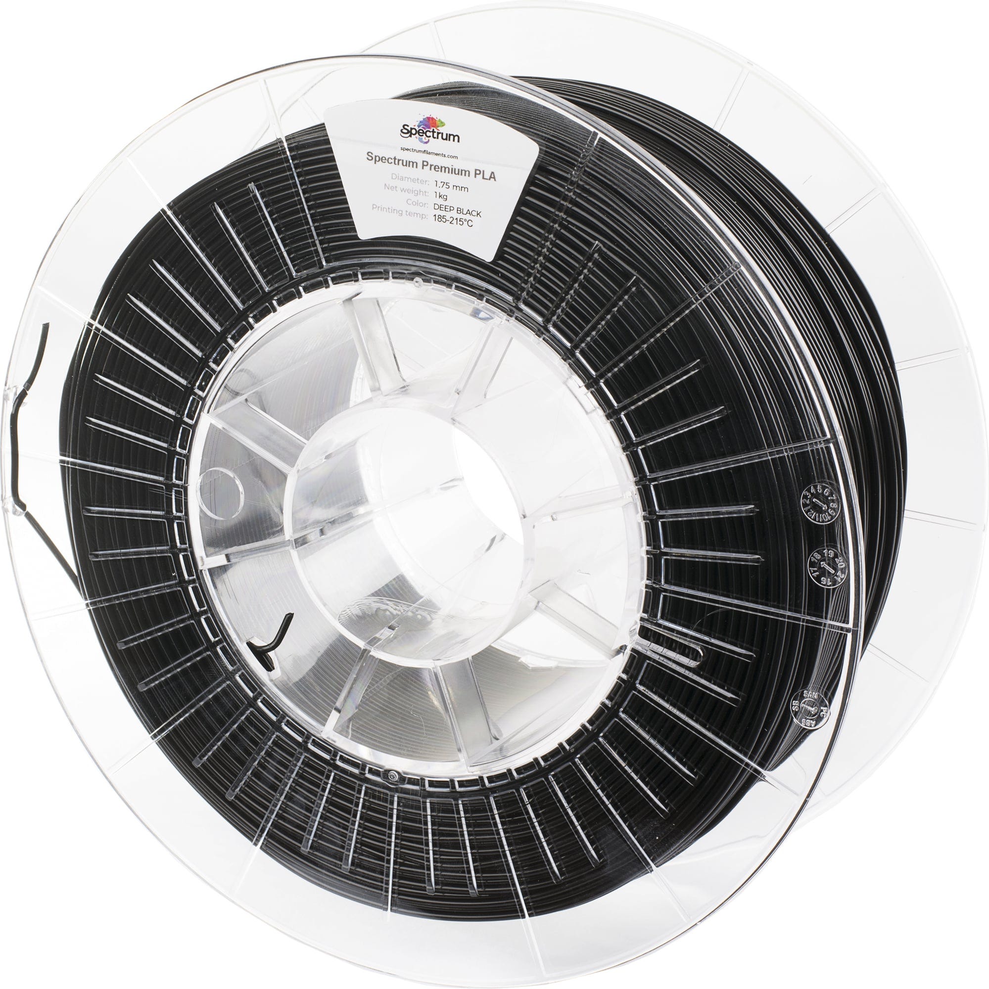 Spectrum  PLA Premium Deep Black, 1,75 mm / 1000 g    Verzugsfreies PLA in guter Qualität