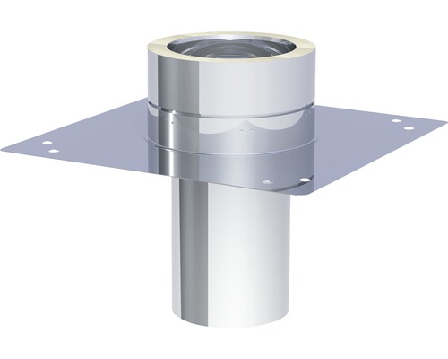 Jeremias DW-ECO grondplaat voor schoorsteenverlenging, vierkant, Ø130mm