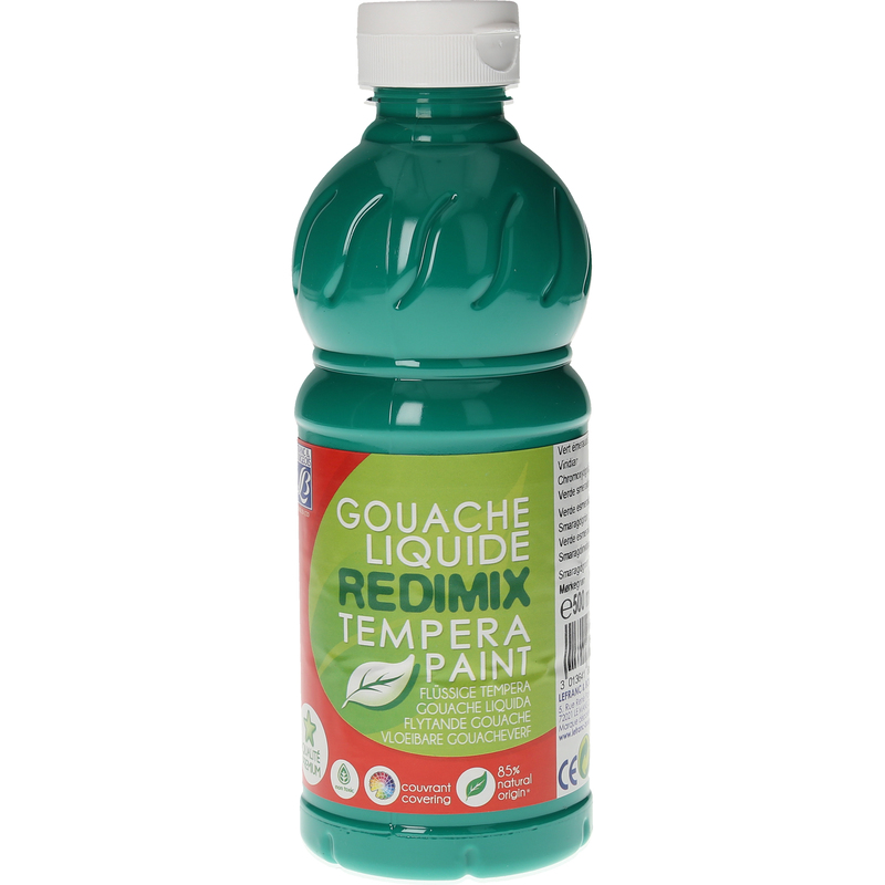 Lefranc & Bourgeois Plakatfarbe Redimix, 500 ml, smaragdgrün, 1 Stück