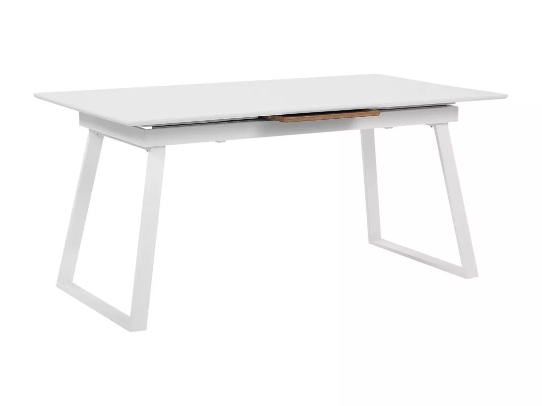 Table de salle à manger extensible KALUNA Blanc 160/200 cm 90 cm