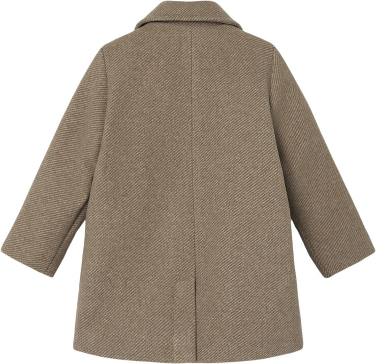 Lil' Atelier NMFNALINA LONG JACKET LIL Travertine/melange