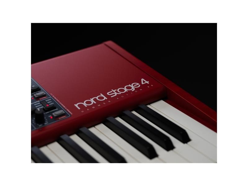 Clavia Nord E-Piano Nord Stage 4 Compact – 73 Tasten Piano mit intuitivem, neuen Bedienfelddesign und erstklassiger Tastatur