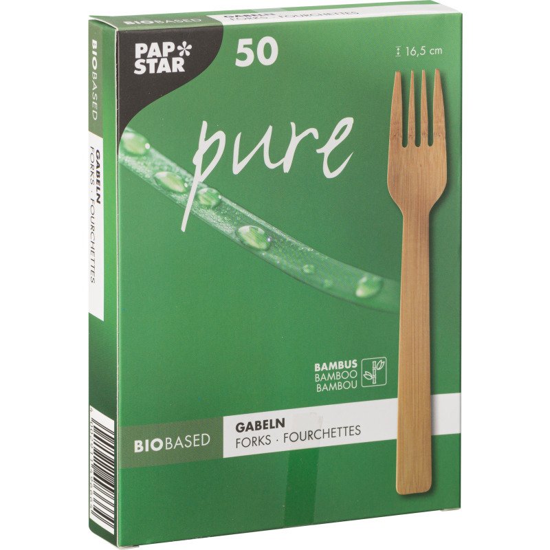 Fourchette en bambou L 165 mm - Paquet de 100
