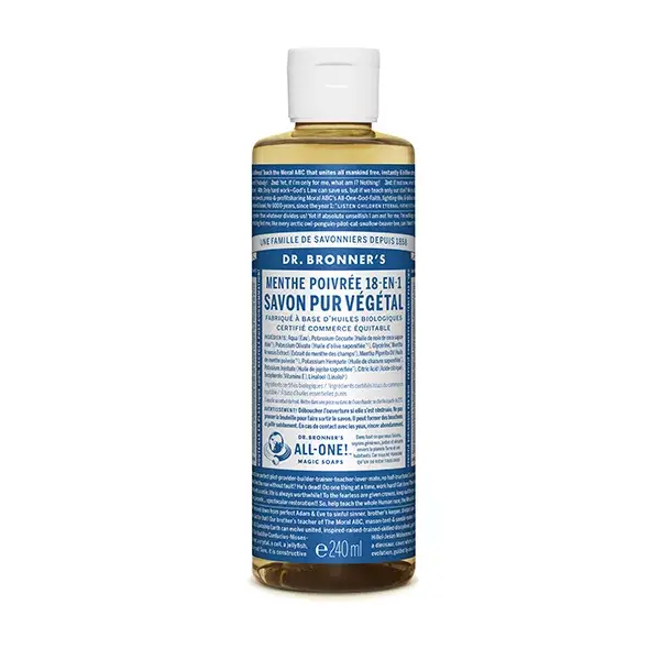 Sabonete Vegetal Puro de Hortelã-Pimenta Dr. Bronner's 