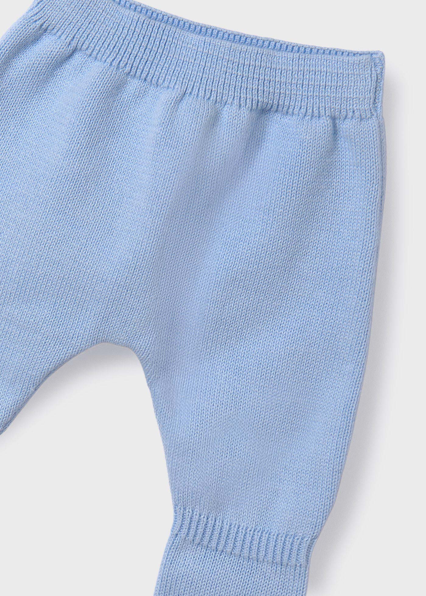 Conjunto de 3 peças de malha de algodão orgânico para bebê