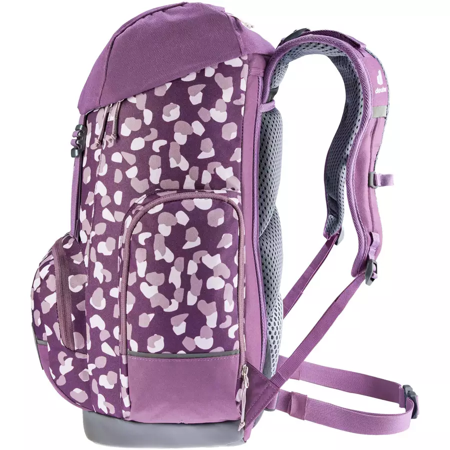 Deuter School Scula - Schulrucksack 49 cm plum dots
