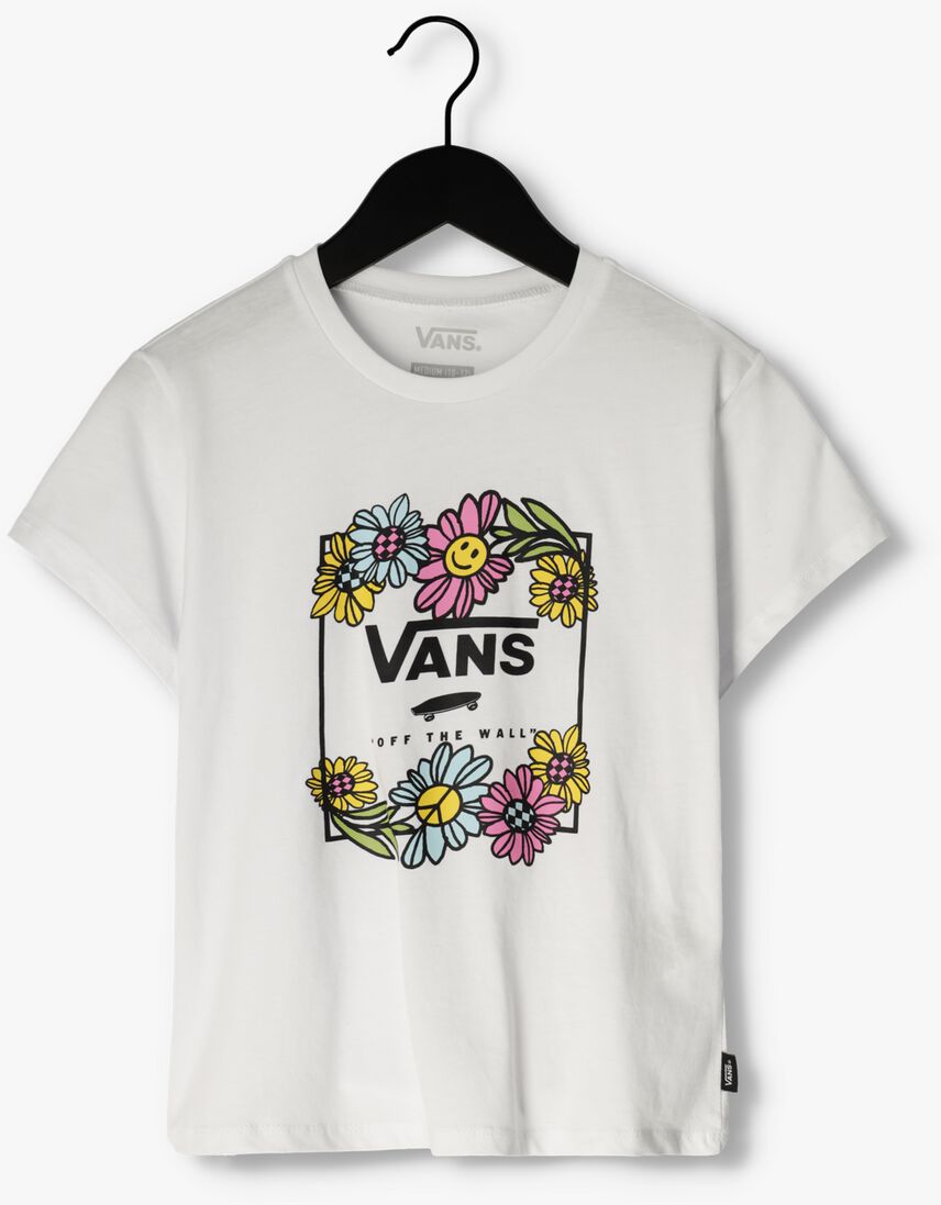 VANS witte vans t-shirt elevated floral crew white