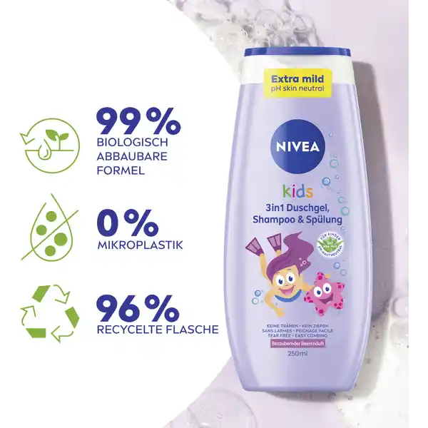 3in1 Duschgel Shampoo & Spülung Bezaubernder Beerenduft