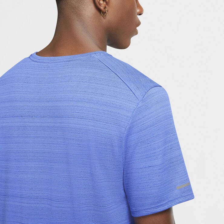 Nike Dri Fit Miler Lobe T Shirt Blå