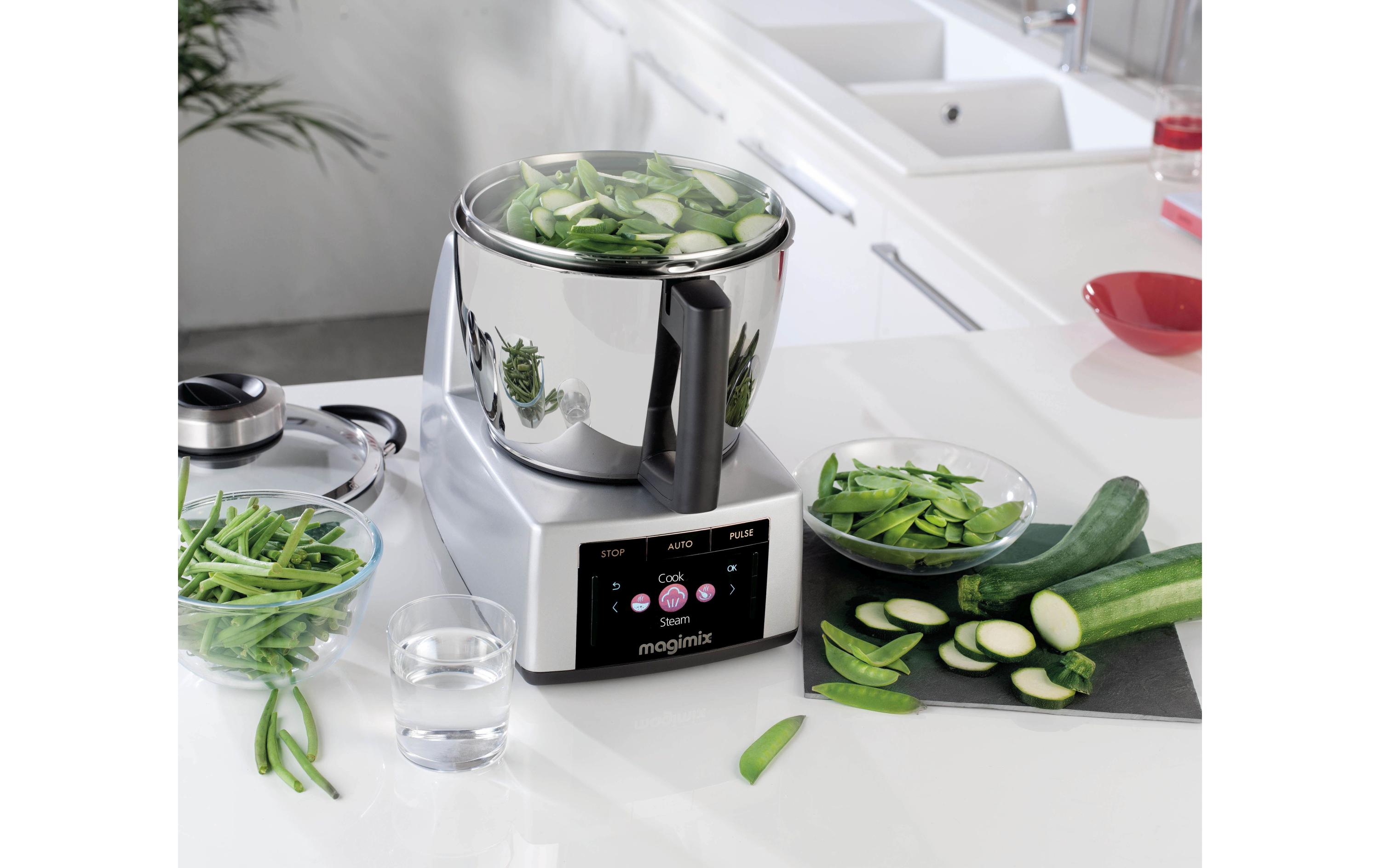 Küchenmaschine Cook Expert Chrom<br>Multifunktionsküchenmaschine mit Kochfunktion