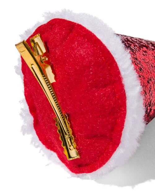 pince à cheveux bonnet de noël 12cm