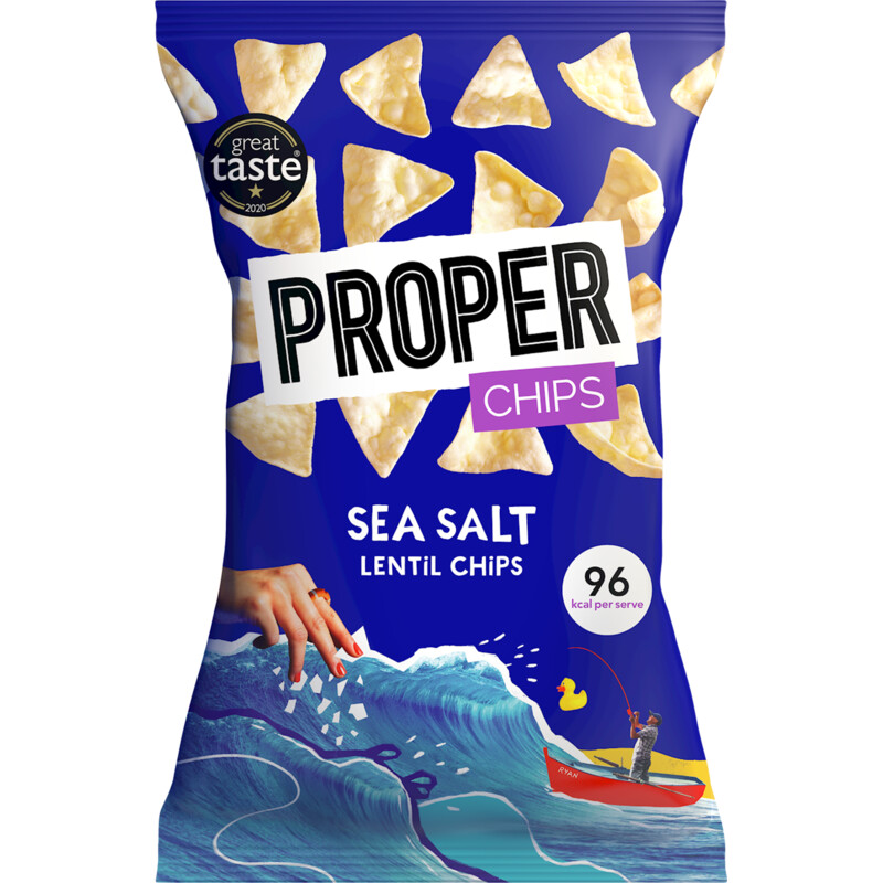 Proper Sea salt lentil chips