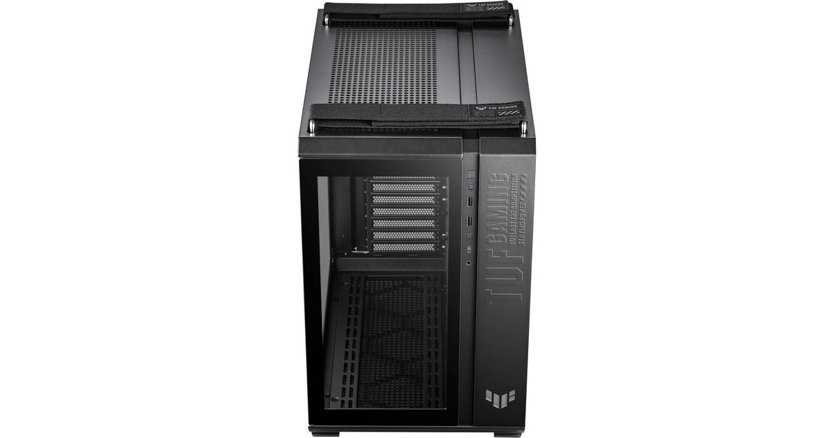 ASUSTUF Gaming GT502 PLUS midi tower behuizing  (Zwart | 2x USB-A | 1x USB-C | Tempered Glass)