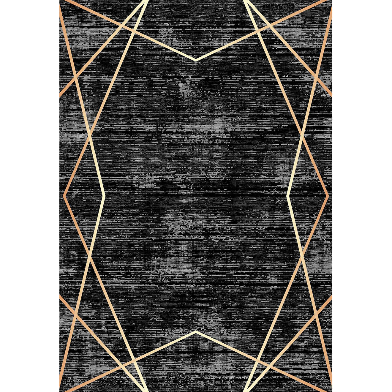 Nazar Rugs Tapis Stampa 2209 noir - 120x160 cm