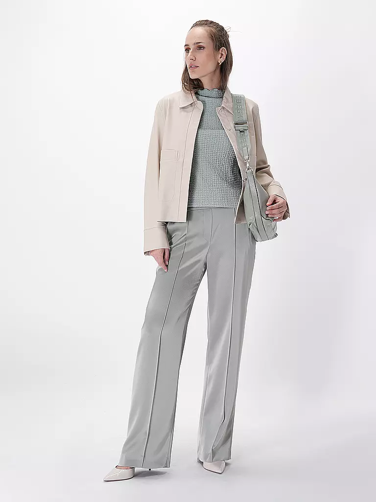 RIANI Lederjacke creme