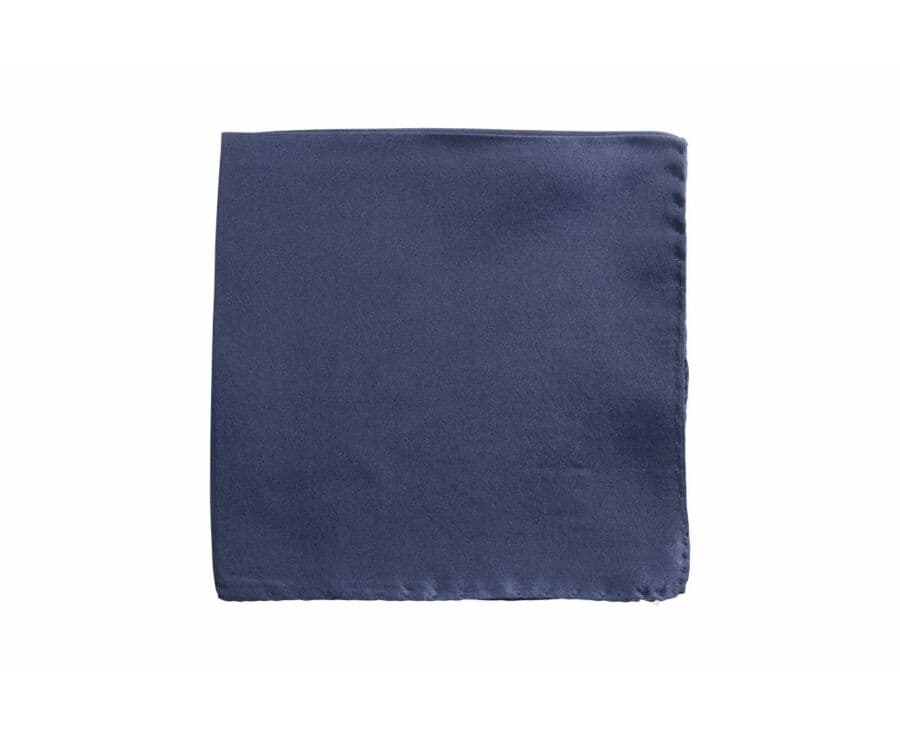 Pochette costume homme en soie Marine