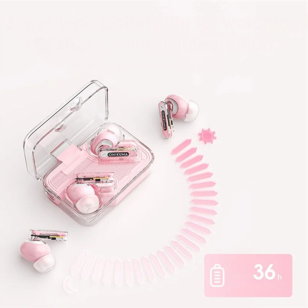 T5 TWS Gaming Bluetooth In-Ear Kopfhörer True Wireless Headset mit Ladecase   Noise Cancelling - Lila