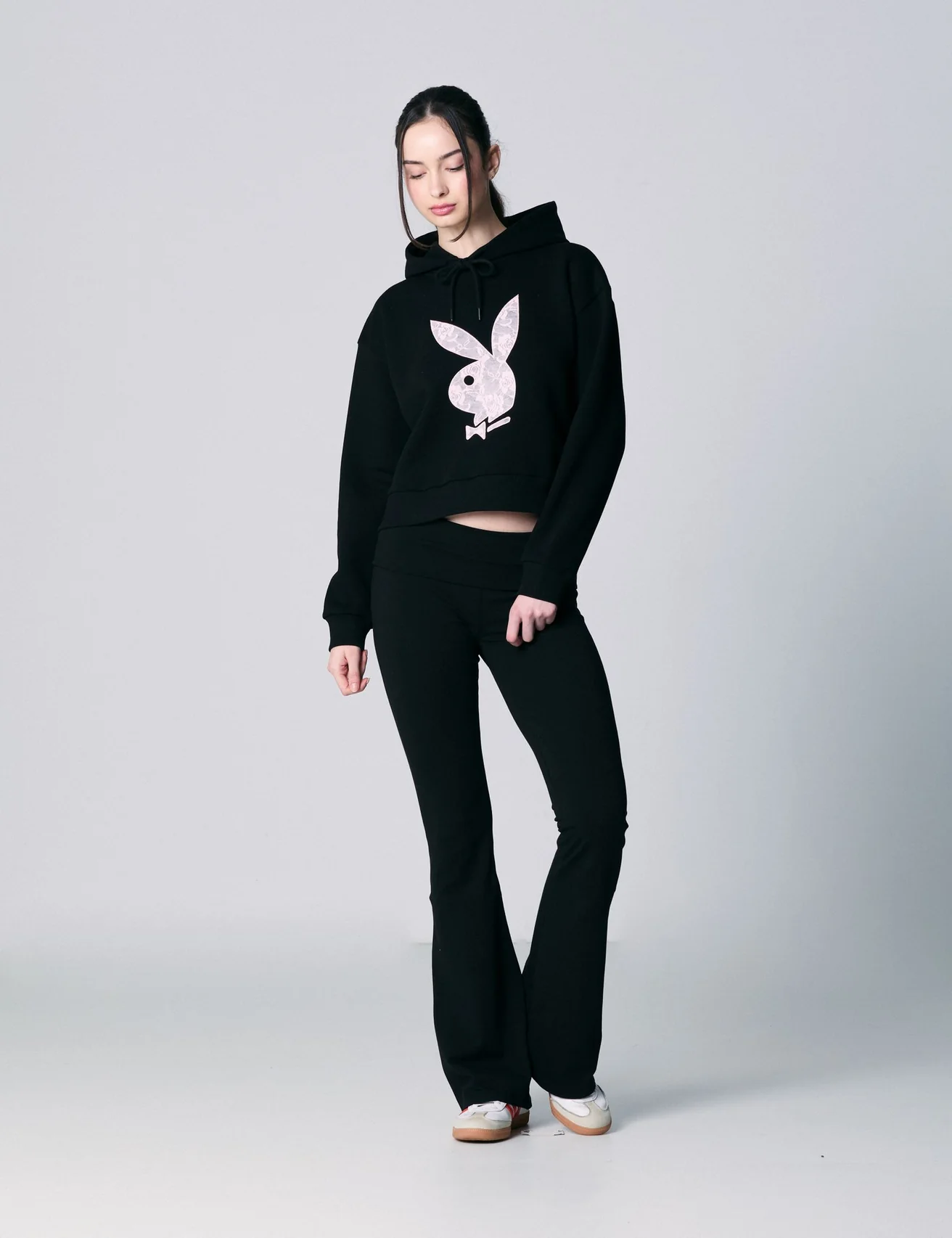 Sweat à capuche Playboy x Jennyfer noir