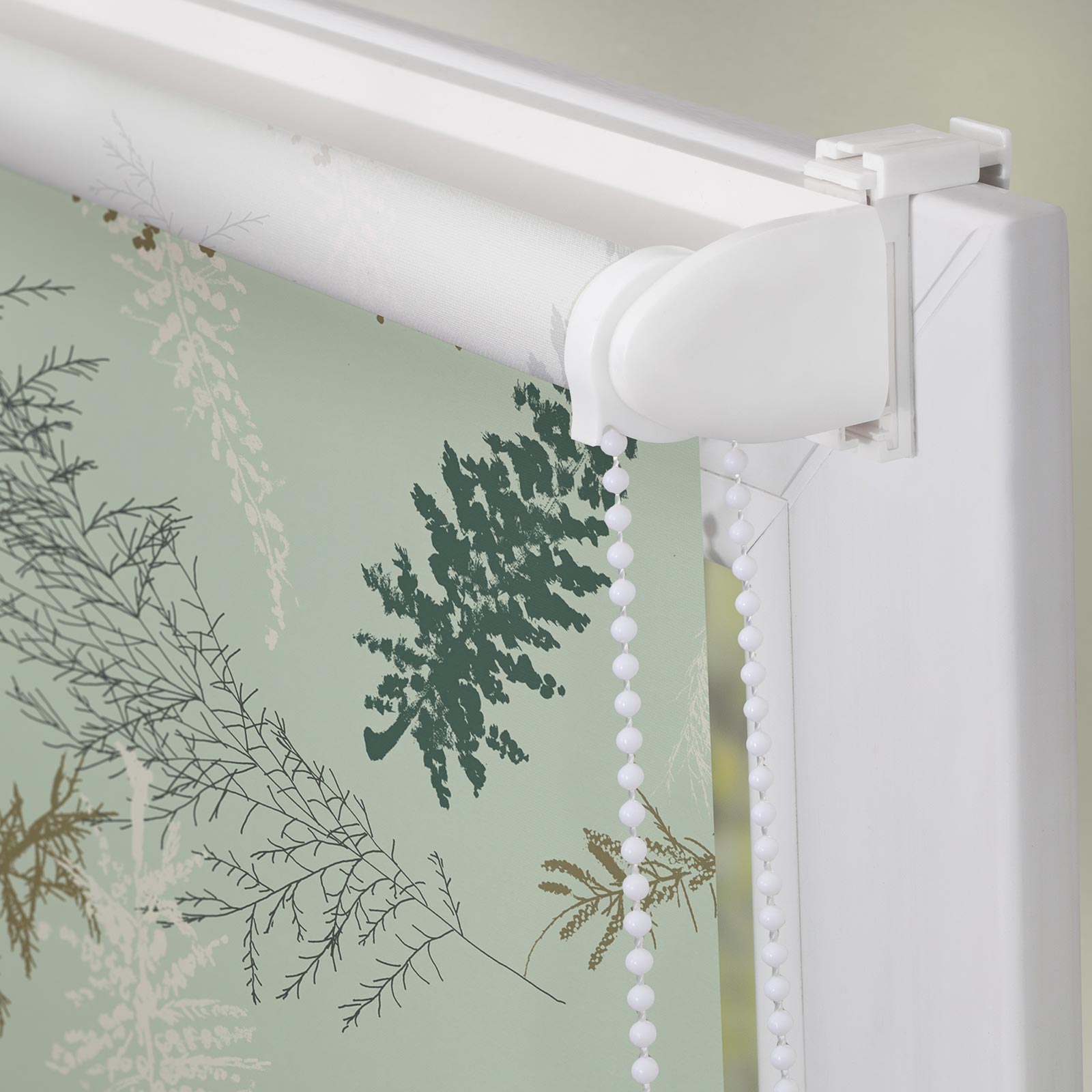 LICHTBLICK Verdunklungsrollo FIR BRANCHES - grün - 45x150 cm