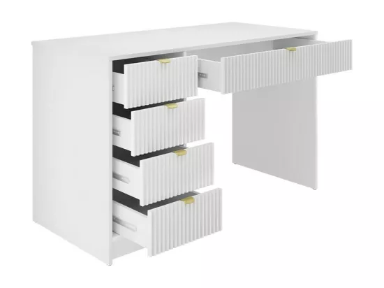 Bureau Comfivo Larmire 100, Avec tiroirs, Nombre de tiroirs: 5, 76x120x55cm, Beige