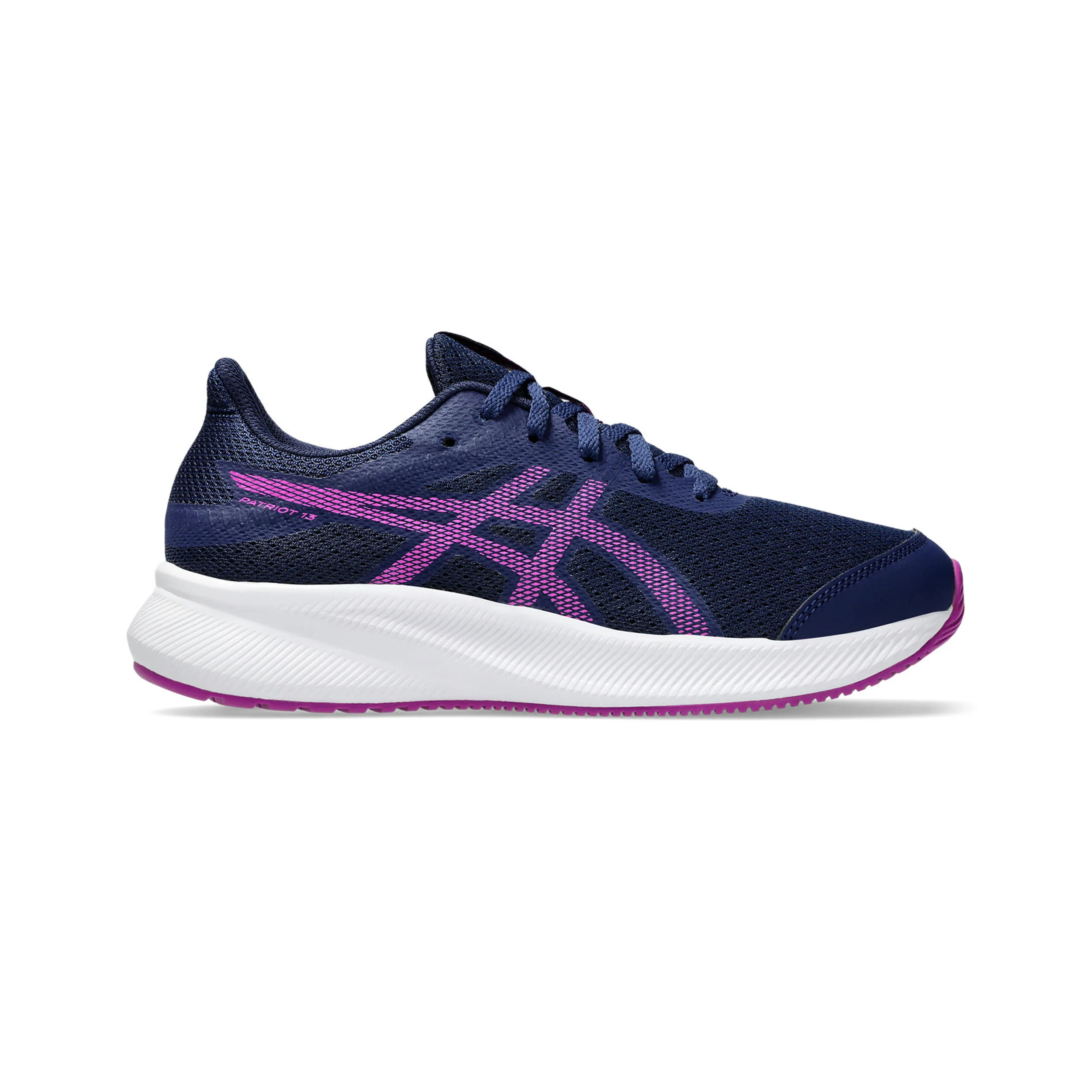 ASICS Patriot 13 GS Chaussure De Running Sans Stabilisateurs Enfants - Bleu , Blanc