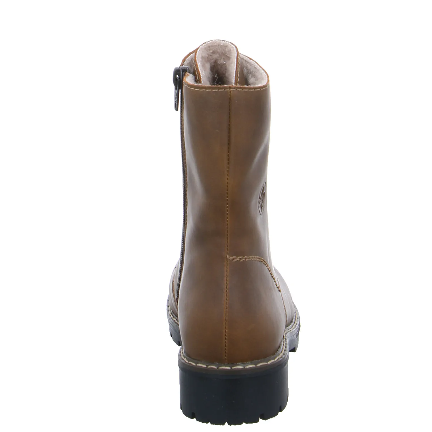RIEKER Boot Mittelbraun Lederimitat  mit Tex-Membrane