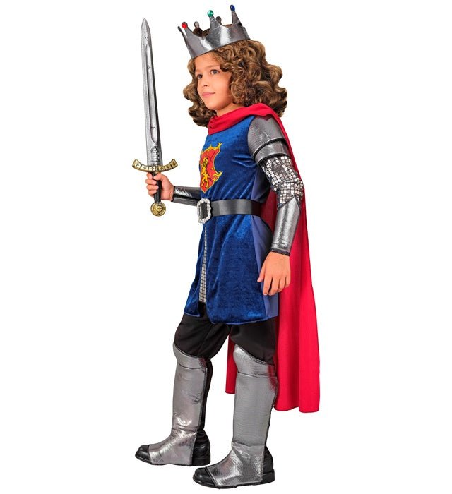 Koning Kostuum Blauw Rood Jongen