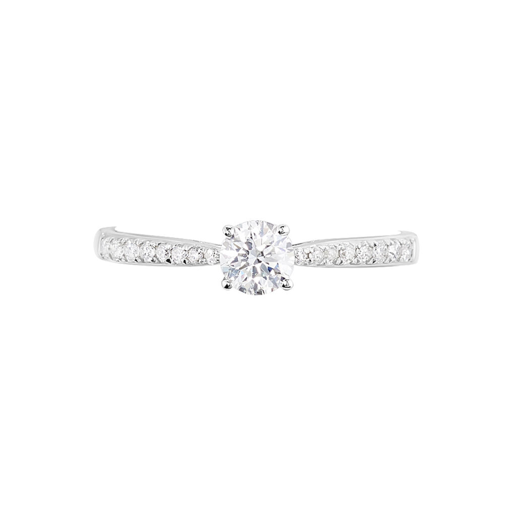 Bague Solitaire Hemera Or Blanc Diamant