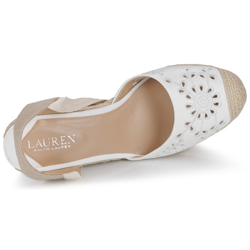 Lauren Ralph Lauren - PAISLEE EYLT-ESPADRILLES-WEDGE Blanco