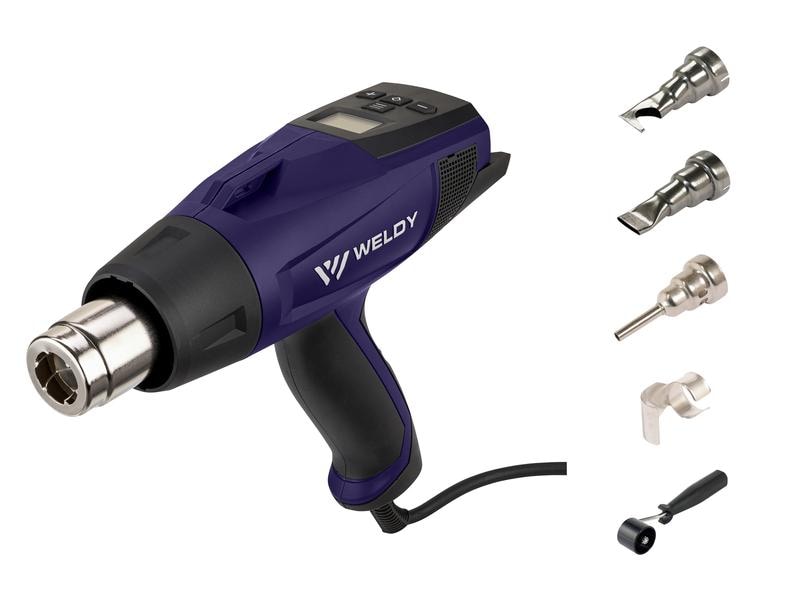 Weldy Heissluftgebläse HG 530-A Universal Set Heissluftgebläse mit digitaler Temperaturregelung