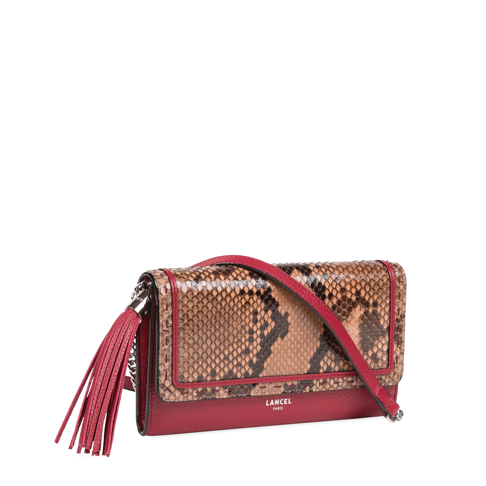 Portefeuille chaîne Premier Flirt de Lancel-Multico Carmin