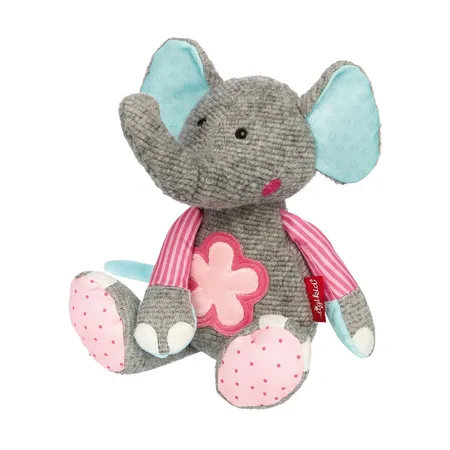 Sigikid Kuscheltier Elefant rosa, Patchwork Sweety