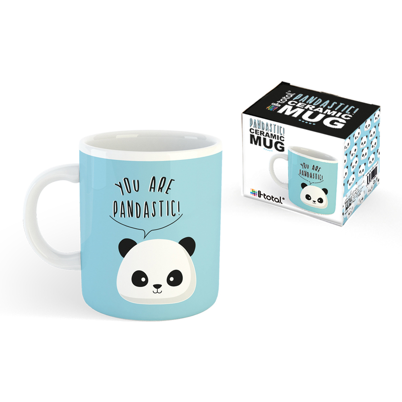 Roost Tasse Panda, 295 ml, weiss/türkis, 1 Stück