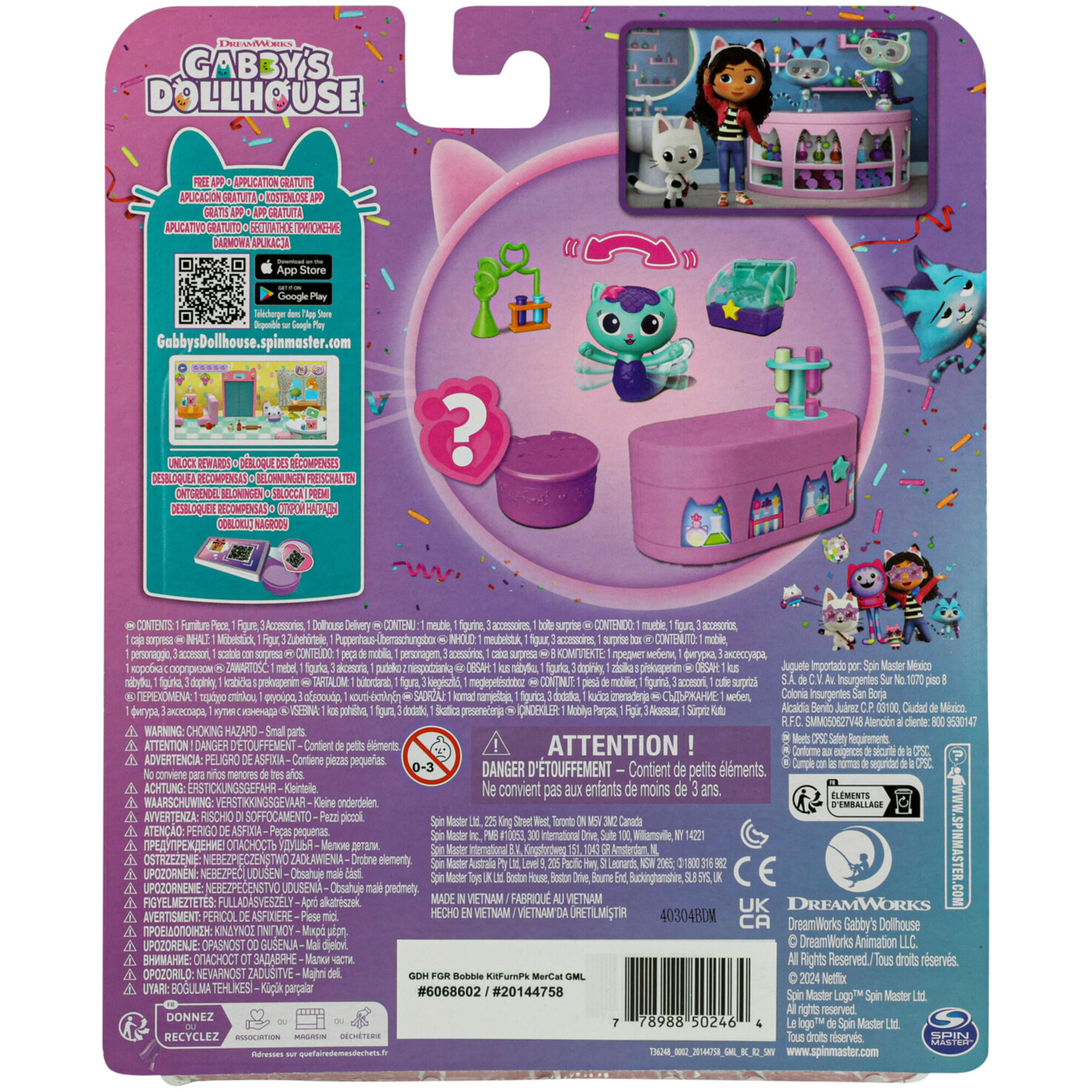 Gabbys Dollhouse Bobble Kitty Furnitu, assortiert
